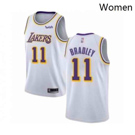 Womens Los Angeles Lakers 11 Avery Bradley Authentic White Basketball Jersey Association Edition